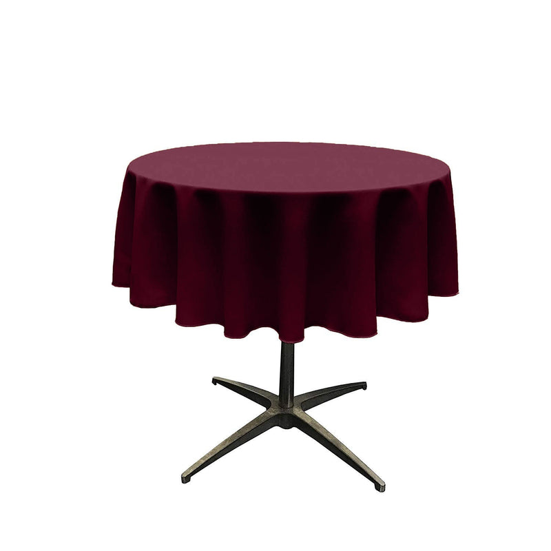 60" ROUND POLY POPLIN SEAMLESS TABLECLOTH