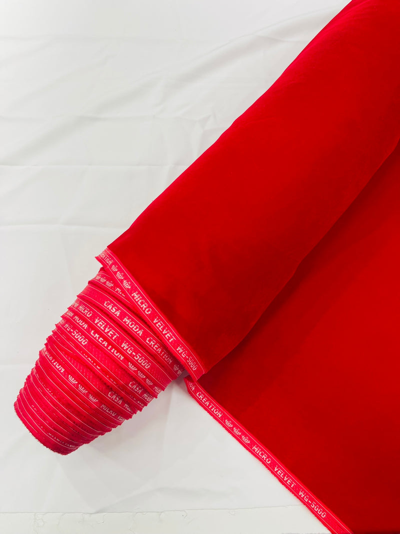 Micro Velvet Fabric/54 Wide /Sold By The Yard.