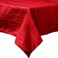 Rectangular Light Weight Accordion Design Crushed Taffeta Seamless Table Overlay. (58" Inches x 120" Inches)