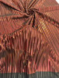 METALLIC FOIL ACCORDION PLEATED FABRIC (by the yard)