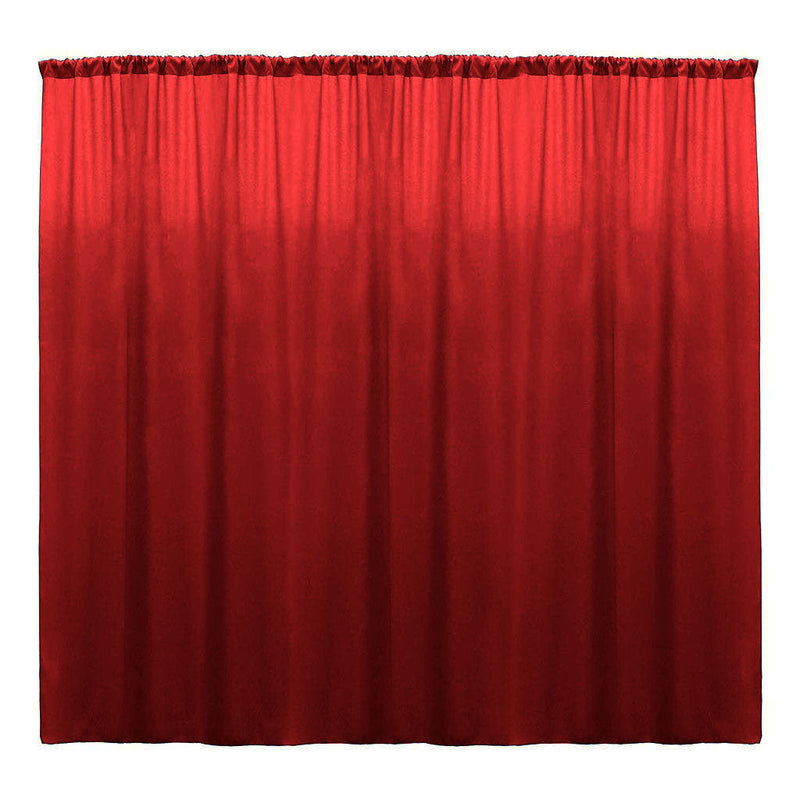 Backdrop Drape Curtain 10 Feet Wide x 10 Feet High, Polyester Poplin SEAMLESS 1 Panel.