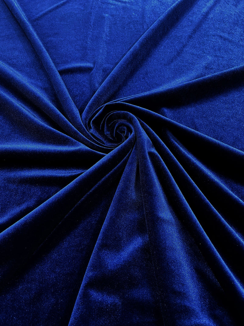 Solid Stretch Velvet Fabric  58/59" Wide 90% Polyester/10% Spandex By The Yard.