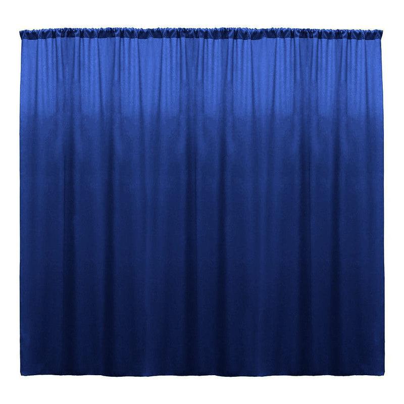 Royal Blue - Backdrop Drape Curtain, Polyester Poplin SEAMLESS 1 Panel.