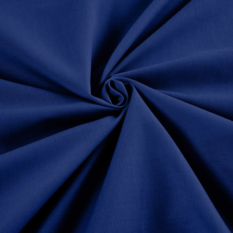 Royal Blue - Solid Poly Cotton Fabric - Sold By The Yard 58"/60" Wide.