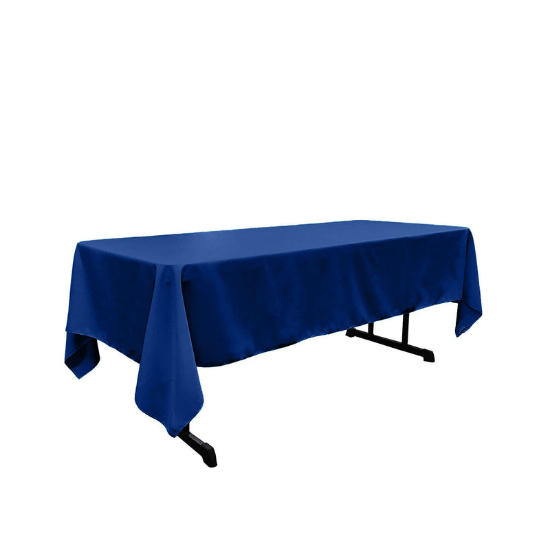 Royal Blue Rectangular Polyester Poplin Tablecloth