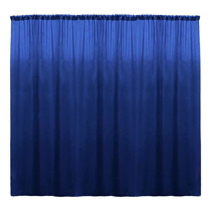 Backdrop Drape Curtain 10 Feet Wide x 9 Feet High, Polyester Poplin SEAMLESS 1 Panel.