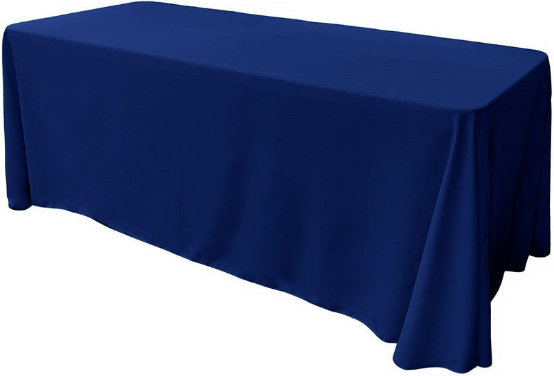 90" X 108" Rectangular Seamless Polyester Poplin Tablecloth, for Party/Wedding Tablecloth