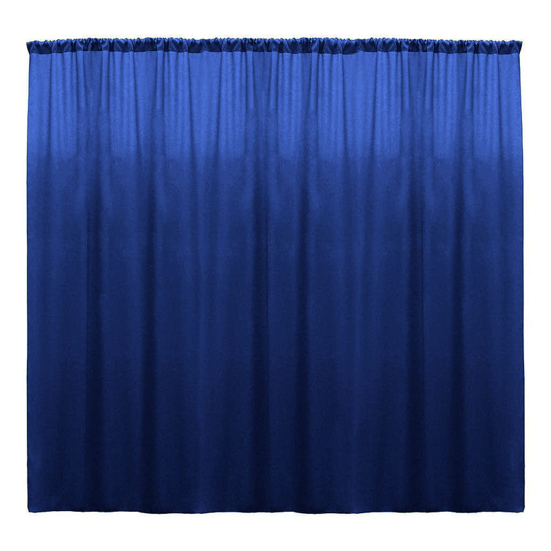 Backdrop Drape Curtain 10 Feet Wide x 15 Feet High, Polyester Poplin SEAMLESS 1 Panel.