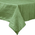 Rectangular Light Weight Accordion Design Crushed Taffeta Seamless Table Overlay. (58" Inches x 120" Inches)