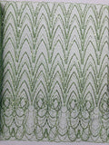 Luxury Chain Geometric Beaded Lace, by The Yard.