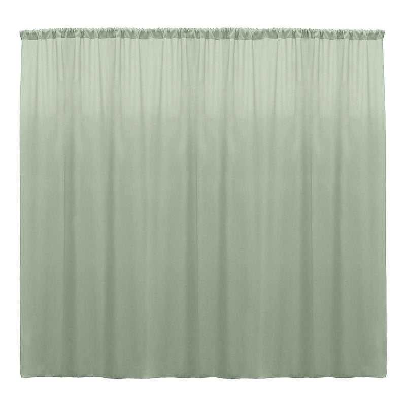 Backdrop Drape Curtain 10 Feet Wide x 9 Feet High, Polyester Poplin SEAMLESS 1 Panel.