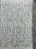 Luxury Festival Beaded Vine Lace Fabric, by The Yard.