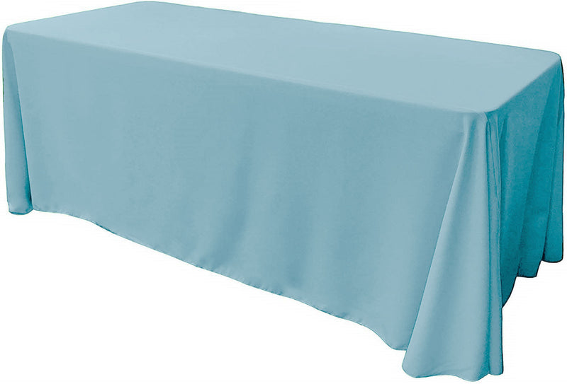 90" X 108" Rectangular Seamless Polyester Poplin Tablecloth, for Party/Wedding Tablecloth