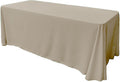 86" X 132" Rectangular Seamless Polyester Poplin Tablecloth, for Party/Wedding Tablecloth