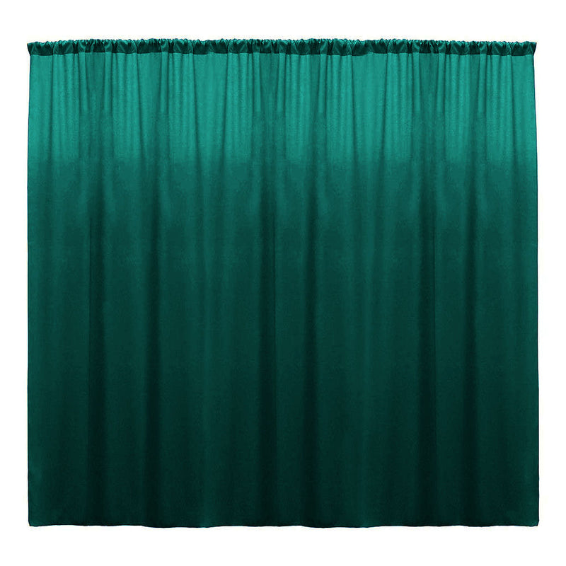 Backdrop Drape Curtain 10 Feet Wide x 9 Feet High, Polyester Poplin SEAMLESS 1 Panel.