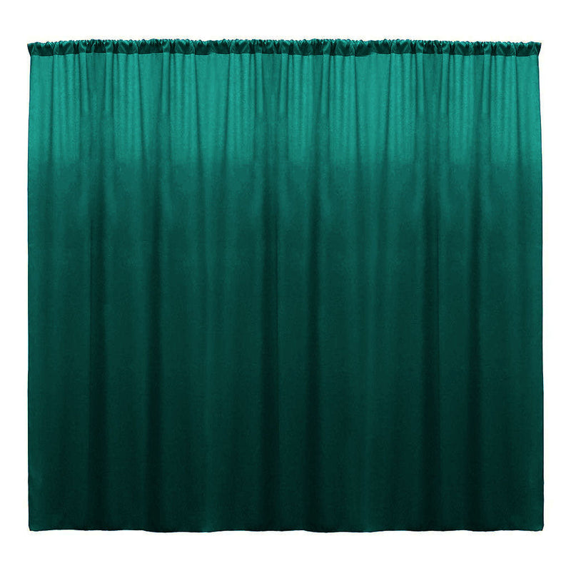 Backdrop Drape Curtain 10 Feet Wide x 8 Feet High, Polyester Poplin SEAMLESS 1 Panel.