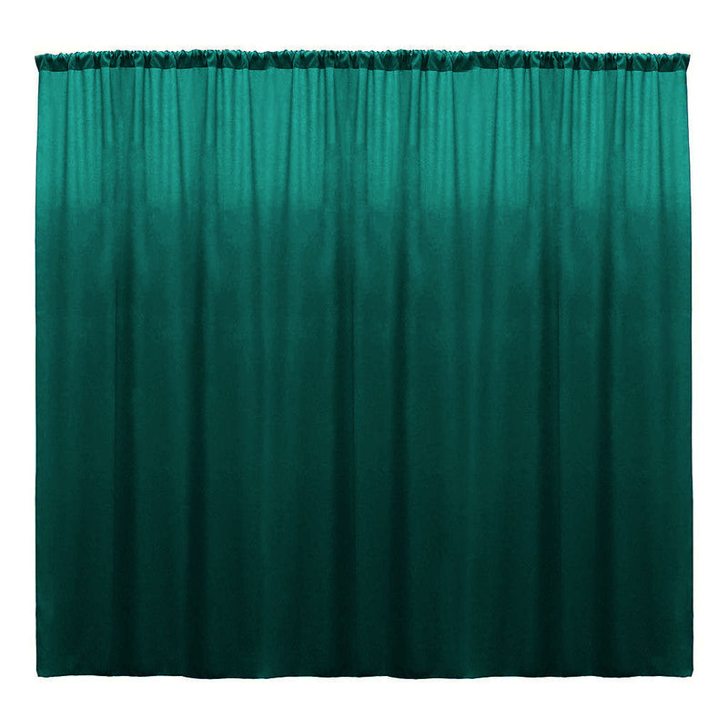 Teal Green - Backdrop Drape Curtain, Polyester Poplin SEAMLESS 1 Panel.