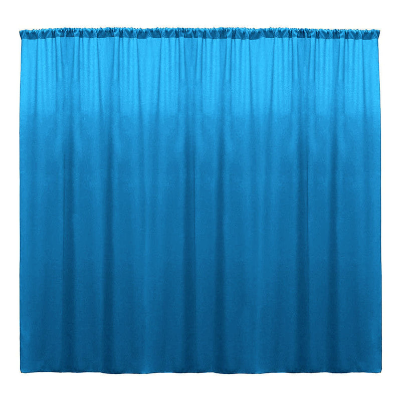 Backdrop Drape Curtain 10 Feet Wide x 20 Feet High, Polyester Poplin SEAMLESS 1 Panel.