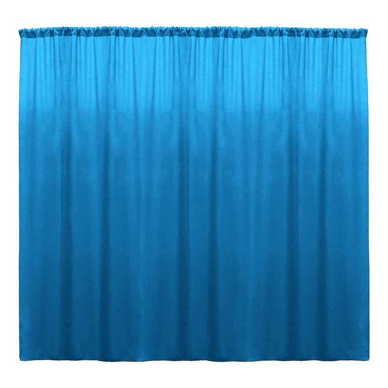 Turquoise - Backdrop Drape Curtain, Polyester Poplin SEAMLESS 1 Panel.
