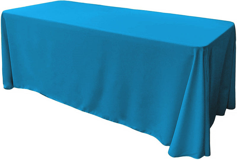 86" X 156" Rectangular Seamless Polyester Poplin Tablecloth, for Party/Wedding Tablecloth