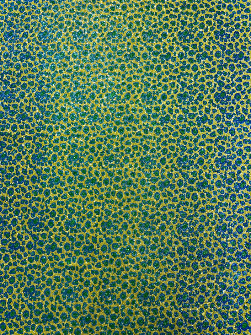 LEOPARD GLITTER CANVAS VINYL (by the yard)