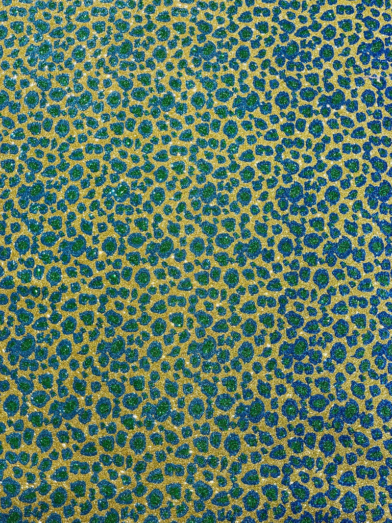 LEOPARD GLITTER CANVAS VINYL (by the yard)