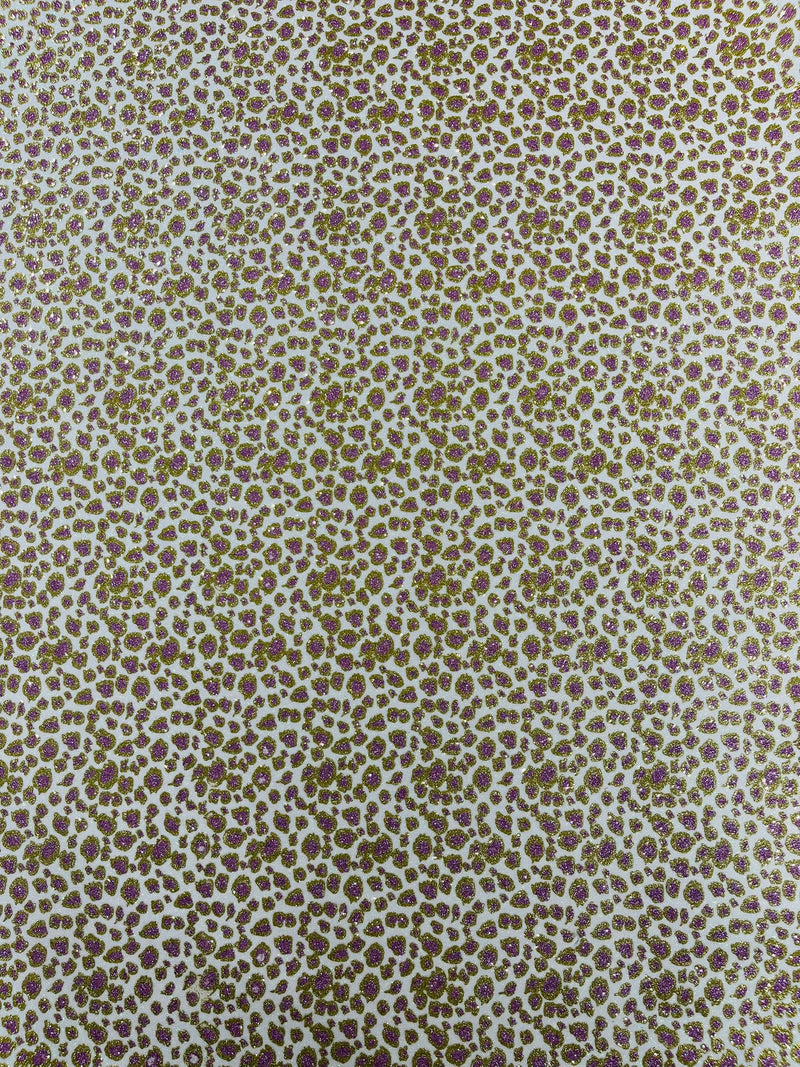 LEOPARD GLITTER CANVAS VINYL (by the yard)