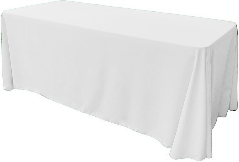 86" X 156" Rectangular Seamless Polyester Poplin Tablecloth, for Party/Wedding Tablecloth