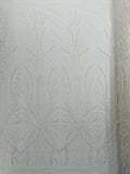 Palm Beaded Damask Design Fabric, by The Yard.