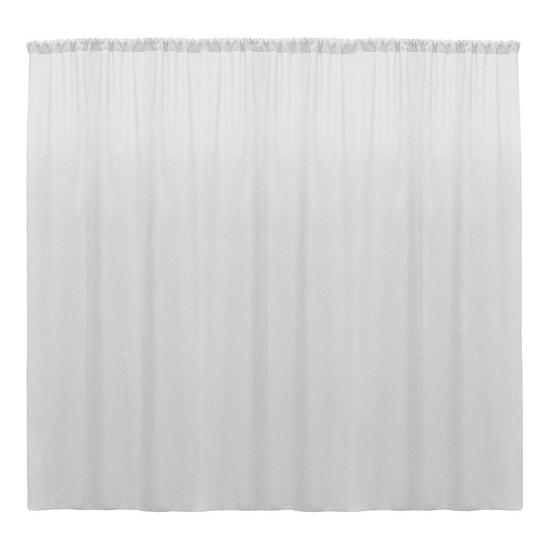 Backdrop Drape Curtain 10 Feet Wide x 8 Feet High, Polyester Poplin SEAMLESS 1 Panel.