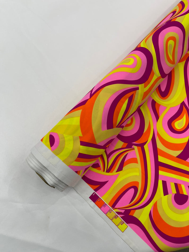 Retro Paisley Spandex, by The Yard.