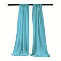 Backdrop Drape Curtain 5 Feet Wide x 15 Feet High, Polyester Poplin SEAMLESS 1 SETS. - New Creations Fabric & Foam Inc