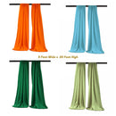 Backdrop Drape Curtain 5 Feet Wide x 20 Feet High, Polyester Poplin SEAMLESS 1 SETS. - New Creations Fabric & Foam Inc