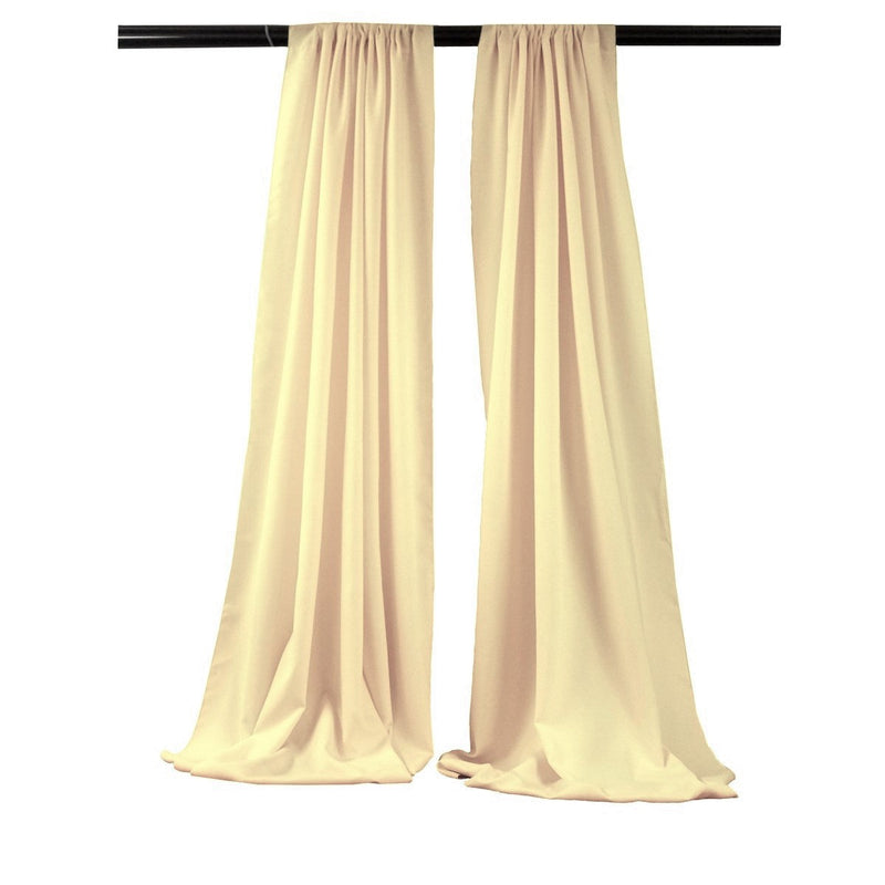 Backdrop Drape Curtain 5 Feet Wide x 9 Feet High, Polyester Poplin SEAMLESS 1 SETS.