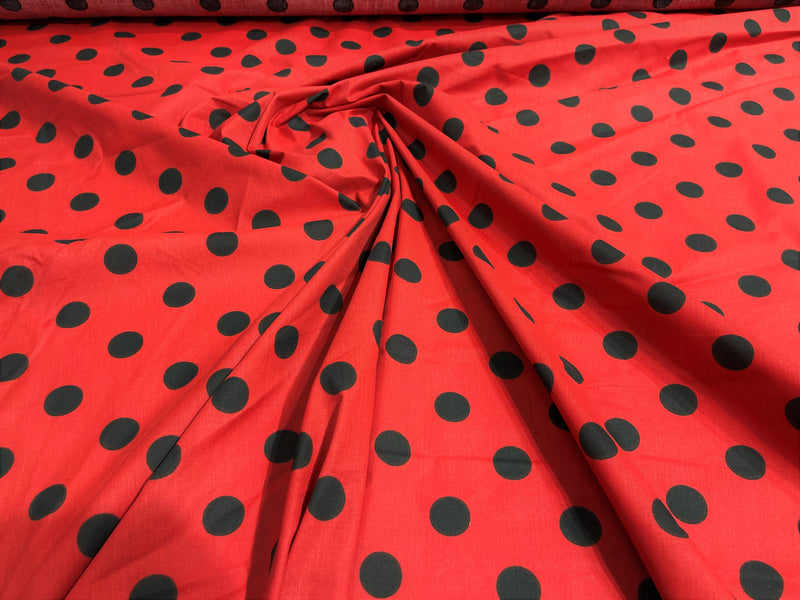 POLKA DOT POLY COTTON (by the yard)