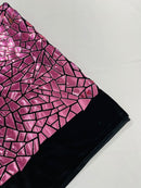 Broken Glass Sequin Velvet 58" Wide| New Creations Fabric & Foam Inc. - New Creations Fabric & Foam Inc