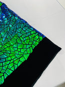 Broken Glass Sequin Velvet 58" Wide| New Creations Fabric & Foam Inc. - New Creations Fabric & Foam Inc