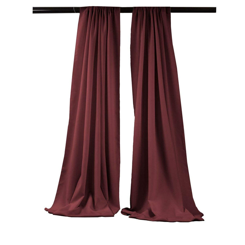 Backdrop Drape Curtain 5 Feet Wide x 9 Feet High, Polyester Poplin SEAMLESS 1 SETS.