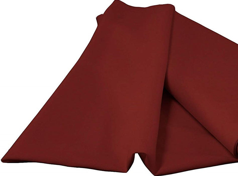 Burgundy 58/59" Wide 100% Premium Woven Polyester Poplin Fabric By The Yard