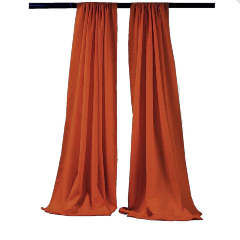 Backdrop Drape Curtain 5 Feet Wide x 9 Feet High, Polyester Poplin SEAMLESS 1 SETS.