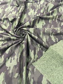 Camouflage Polyester Spandex 58" Wide| New Creations Fabric & Foam Inc. - New Creations Fabric & Foam Inc