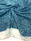 Chain Sequin 4 Way Stretch Mesh 54" Wide| New Creations Fabric & Foam Inc. - New Creations Fabric & Foam Inc