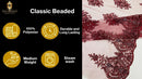 Classic Beaded Damask Lace 54” Wide| New Creations Fabric & Foam Inc. - New Creations Fabric & Foam Inc