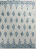 Classic Beaded Damask Lace 54” Wide| New Creations Fabric & Foam Inc. - New Creations Fabric & Foam Inc