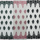 Classic Beaded Damask Lace 54” Wide| New Creations Fabric & Foam Inc. - New Creations Fabric & Foam Inc