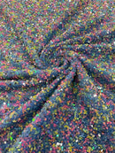 Confetti Sequin Stretch Velvet 54" Wide| New Creations Fabric & Foam Inc. - New Creations Fabric & Foam Inc