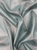 Crocodile Marine Vinyl 2 tone Upholstery Skin Texture Faux Leather PVC| New Creations Fabric & Foam Inc. - New Creations Fabric & Foam Inc