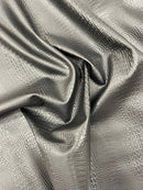 Crocodile Marine Vinyl 2 tone Upholstery Skin Texture Faux Leather PVC| New Creations Fabric & Foam Inc. - New Creations Fabric & Foam Inc