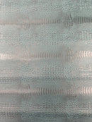 Crocodile Marine Vinyl 2 tone Upholstery Skin Texture Faux Leather PVC| New Creations Fabric & Foam Inc. - New Creations Fabric & Foam Inc