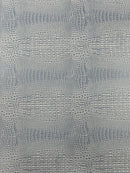 Crocodile Marine Vinyl 2 tone Upholstery Skin Texture Faux Leather PVC| New Creations Fabric & Foam Inc. - New Creations Fabric & Foam Inc